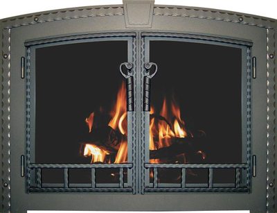 fireplace doors with screen